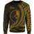 Yap Sweatshirt - Wings Style Gold Color Unisex Gold - Polynesian Pride