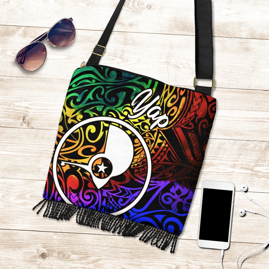 Yap Boho HandBag - Rainbow Polynesian Pattern One Style One Size Rainbow - Polynesian Pride