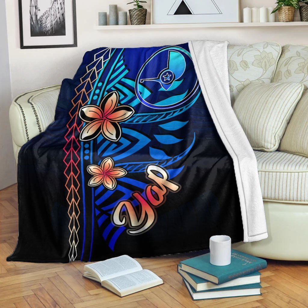 Yap Premium Blanket - Vintage Tribal Mountain White - Polynesian Pride