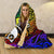 Yap Hooded Blanket - Rainbow Polynesian Pattern - Polynesian Pride