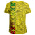 Hawaii Kanaka Flag Polynesian T Shirt Kanaka Maoli Spirit Yellow - Polynesian Pride