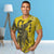 Fiji T Shirt Polynesian Phoenix Bird, Fairytales Bird Yellow - Polynesian Pride