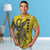 Nauru T Shirt Polynesian Phoenix Bird, Fairytales Bird Yellow - Polynesian Pride