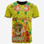 Hawaii All Over T Shirt Aloha Hawaii Tiki Statue (Yellow) Unisex Yellow - Polynesian Pride