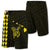 Hawaii Kakau Polynesian Turtle Map Board Shorts - Yellow Men Yellow - Polynesian Pride