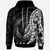 Tuvalu Hoodie Custom Polynesian Pattern Style Unisex Black - Polynesian Pride