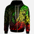 Kosrae Zip Hoodie Custom Polynesian Pattern Style Raggae Color Unisex Raggae - Polynesian Pride