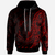 Vanuatu Hoodie Custom Polynesian Pattern Style Red Color Unisex Red - Polynesian Pride