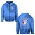 APIFOOU COLLEGE Zip Hoodie Happy Anniversary Unisex Blue - Polynesian Pride