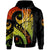 Guam Custom Zip up Hoodie Guam Polynesian Decorative Patterns Unisex Black - Polynesian Pride