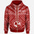 Tonga Custom Zip up Hoodie Tonga Seal With Polynesian Tattoo Style (Red) Unisex Red - Polynesian Pride