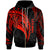 Tahiti Custom Zip up Hoodie Polynesian Tahiti Seal Unisex Red - Polynesian Pride