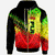 Fiji Zip Hoodie Reggage Color Symmetry Style Unisex Black - Polynesian Pride