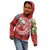 FSM Polynesian Zip up Hoodie Summer Plumeria (Red) - Polynesian Pride