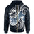 Wallis and Futuna Polynesian Zip up Hoodie Ocean Style Unisex Blue - Polynesian Pride