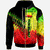 Tokelau Zip Hoodie Reggage Color Symmetry Style Unisex Black - Polynesian Pride