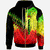 Vanuatu Zip Hoodie Reggage Color Symmetry Style Unisex Black - Polynesian Pride