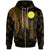 Palau Polynesian Custom Zip up Hoodie Polynesian Wings (Golden) Unisex Golden - Polynesian Pride