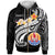 Tahiti Zip up Hoodie Tahiti Seal Polynesian Patterns Plumeria (Black) Unisex Black - Polynesian Pride