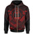 Guam Polynesian Custom Zip up Hoodie Guam Red Seal Camisole Hibiscus Style Unisex Red - Polynesian Pride