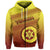 Tonga High School Zip Hoodie Simple Style Unisex Yellow - Polynesian Pride