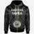 American Samoa Zip up Hoodie Seal In Polynesian Tattoo Style (Black) Unisex Black - Polynesian Pride