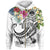 FSM Polynesian Zip up Hoodie Summer Plumeria (White) Unisex White - Polynesian Pride