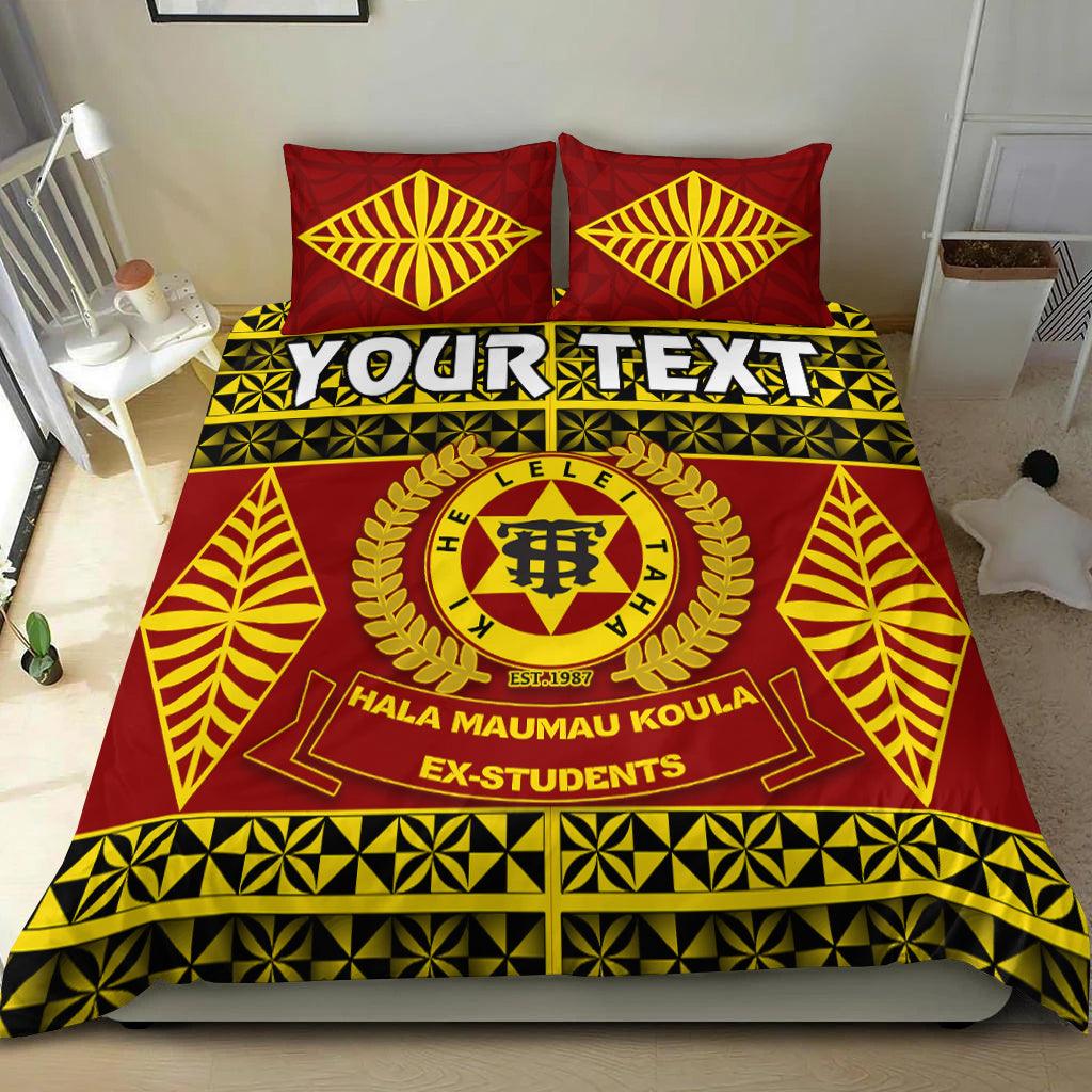 (Custom Personalised) Tonga High School Bedding Set - Tongan Pattern LT13 - Polynesian Pride