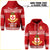 Custom Kolisi Tonga Zip Hoodie Class Year and Your Text LT13 Unisex Red - Polynesian Pride