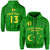 (Custom Text and Number) Cocos (Keeling) Islands Zip Hoodie Proud Flag Unique LT13 Unisex Green - Polynesian Pride