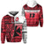 Custom Wallis and Futuna Rugby Zip Hoodie Polynesian Clever Red Custom Text and Number Unisex Red - Polynesian Pride