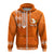 Custom Tonga Kolisi Tailulu Haapai Hoodie White Dove LT7 Zip Hoodie Orange - Polynesian Pride