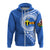 Custom Vanuatu Tafea Province Zip up Hoodie Tafea Emblem LT7 Unisex Blue - Polynesian Pride