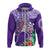 Custom Polynesian Birthday Zip up Hoodie Legends Are Born In March LT7 Unisex Purple - Polynesian Pride