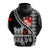 Tonga ANZAC Day Black & White Zip up Hoodie Lest We Forget LT7 - Polynesian Pride