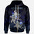 New Caledonia Polynesian Zip up Hoodie Blue Turtle Couple Unisex Blue - Polynesian Pride