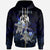 Tonga Polynesian Zip up Hoodie Blue Turtle Couple Unisex Blue - Polynesian Pride