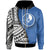 Yap Zip up Hoodie Coat of Arm and Polynesian Patterns Unisex Blue - Polynesian Pride