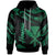 Hawaii Hoodie Polynesian Tattoo Green Version Unisex Green - Polynesian Pride