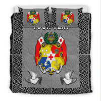 (Custom Personalised) Tonga Bedding Set Be Unique Version 01 Grey LT13 - Polynesian Pride