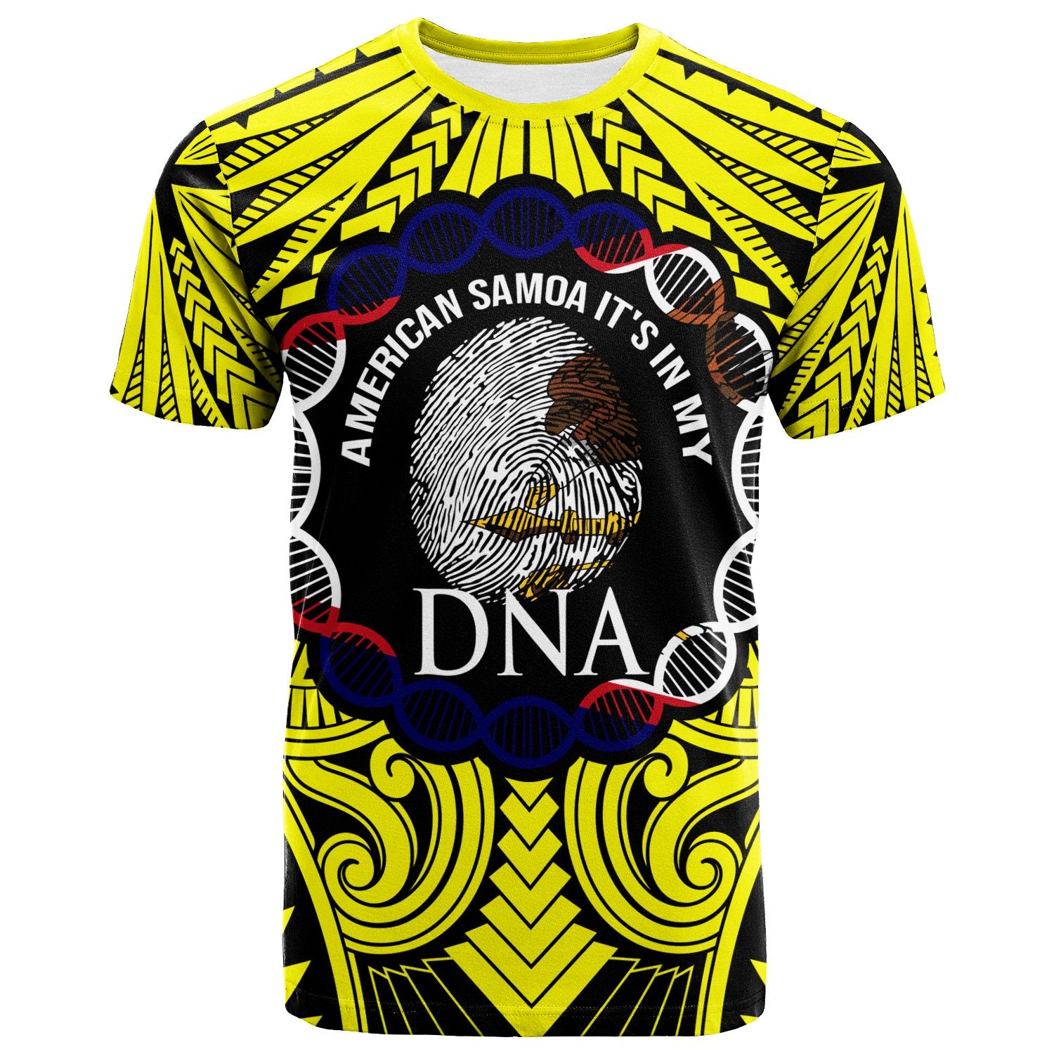 American Samoa T Shirt Its In My DNA Yellow Color Unisex Yellow - Polynesian Pride