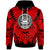 American Samoa Hoodie Classic Vignette Style Unisex Red - Polynesian Pride