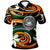 American Samoa Polo Shirt Vortex Style Unisex Orange - Polynesian Pride