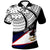 American Samoa Custom Polo Shirt Claws Pattern With Flag Black Color Unisex Black - Polynesian Pride