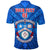 Custom Kolisi Apifoou College Polo Shirt Tonga Full Blue, Custom Text and Number - Polynesian Pride