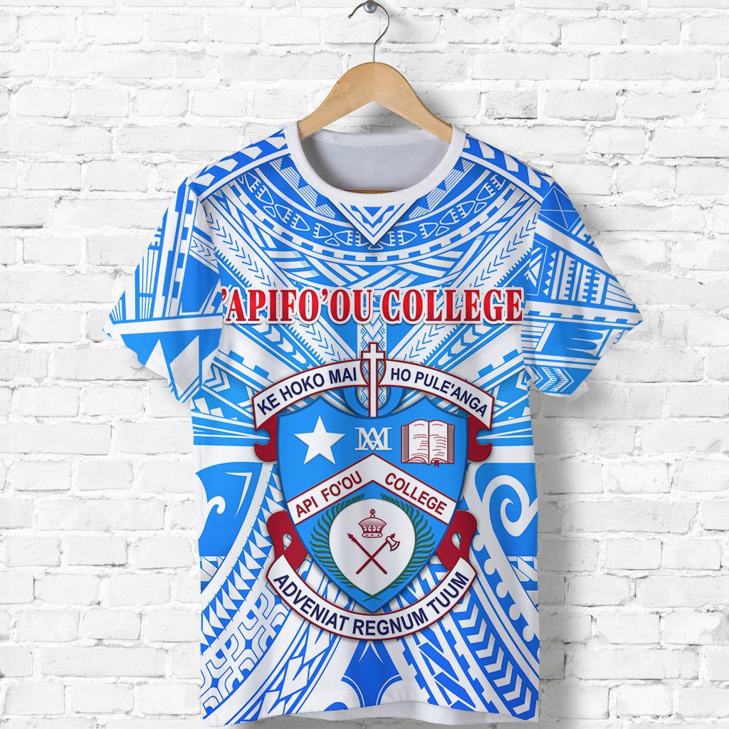 Kolisi Apifoou College T Shirt Tonga Unisex Blue - Polynesian Pride