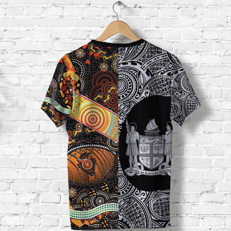 Australia Aboriginal and Fiji Go Fishing T Shirt Together LT8 - Polynesian Pride