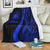 Samoa Premium Blanket - Blue Polynesian Tentacle Tribal Pattern - Polynesian Pride