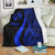 Tonga Premium Blanket - Blue Polynesian Tentacle Tribal Pattern - Polynesian Pride