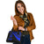 Guam Shoulder Handbag - Blue Polynesian Tentacle Tribal Pattern - Polynesian Pride